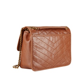 Niki Crinkled Vintage Leather Chain Bag