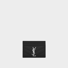 Monogram Embossed Leather Cardholder