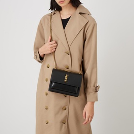 Sunset Smooth Leather Medium Chain Bag