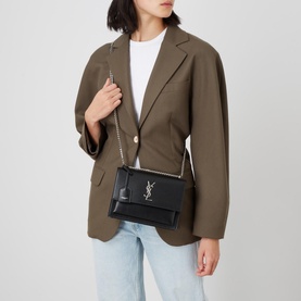 Sunset Smooth Leather Medium Chain Bag