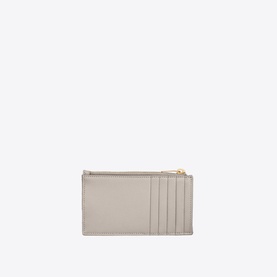 Monogram Fragments Embossed Leather Zip Card Case