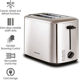 Equip 2 Slice Stainless Steel Toaster
