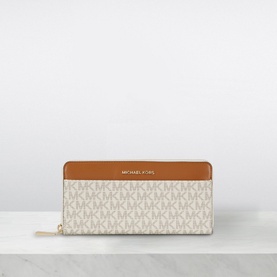Logo Money Pieces Zip Around Wallet