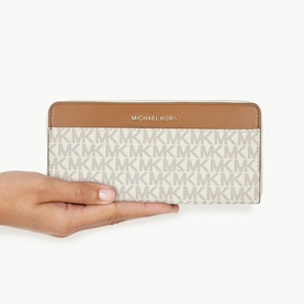 Logo Money Pieces Zip Around Wallet