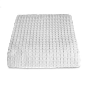 Hotel Collection Sedona Waffle Throw White