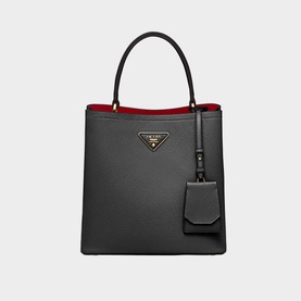 Panier Medium Saffiano Leather Bag