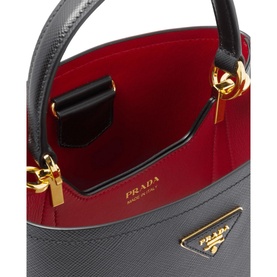 Panier Medium Saffiano Leather Bag
