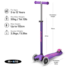 Maxi Micro Deluxe LED Scooter