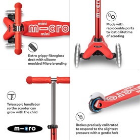 Mini Micro Deluxe LED Scooter