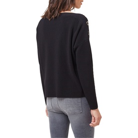 Mimi Textured Eyelet Fine Knit Sweater