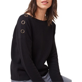 Mimi Textured Eyelet Fine Knit Sweater