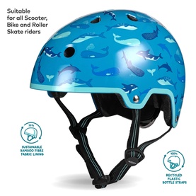 Micro Scooter Sealife Printed Small Bike Helmet