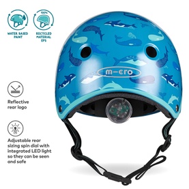 Micro Scooter Sealife Printed Small Bike Helmet