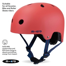 Micro Scooter Plain Small Bike Helmet
