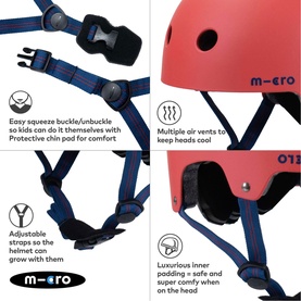 Micro Scooter Plain Small Bike Helmet