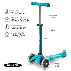 Mini Micro Deluxe LED Scooter