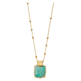 Amazonite Lena Charm Necklace