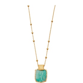 Amazonite Lena Charm Necklace