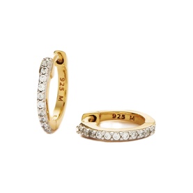 Pave Huggie Earrings