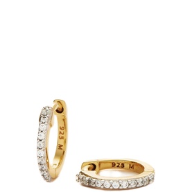Pave Huggie Earrings