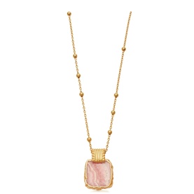 Rhodochrosite Lena Charm Necklace