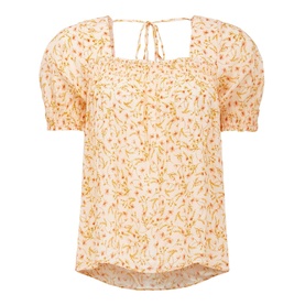 Mon Square Neck Button-Through Top