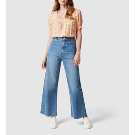 Mon Square Neck Button-Through Top