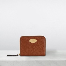 Logo Plaque Small Zip-Around Wallet