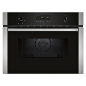 N50 60 Cm Stainless Steel Built-in Compact Oven With Microwave Function