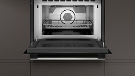N50 60 Cm Stainless Steel Built-in Compact Oven With Microwave Function