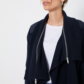 Biker Waterfall Cardigan