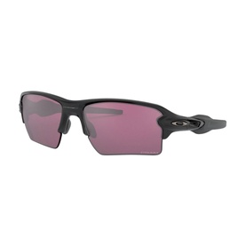 Oakley Rectangle Sunglasses 0OO9188 in matte black with dark prizm lenses, wrap-around sport frame, lightweight design