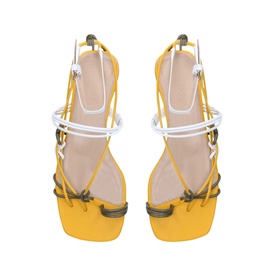 Open Laced Flat Sandal