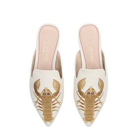 Otter Embroidered Mules