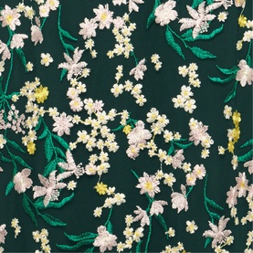 Oralie Floral Embroidered Fitted Dress
