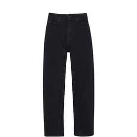 Organic High Waist Barrel Jean