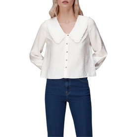 Oversized Collar Detail Top