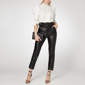 Faux Leather Trousers