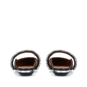 Princely Embellished Leather Mules