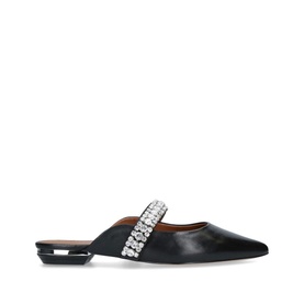 Princely Embellished Leather Mules