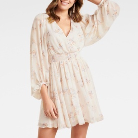 Peyton Blouson Sleeve Skater Dress