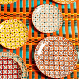 Hippy Dinner Plates Set of Four