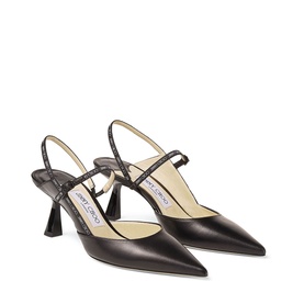 Ray 65 Logo Ribbon Nappa Leather Pumps