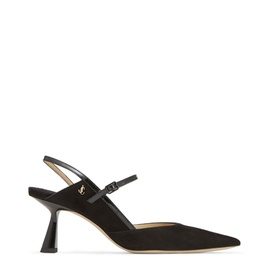 Ray 65 Suede & Patent Leather Slingback Pumps