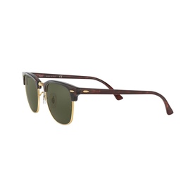 Havana Clubmaster Square Sunglasses Brown