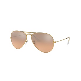 Aviator Large Metal Pilot Sunglasses  Gold-Tone