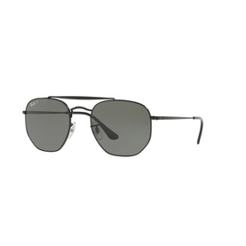Polarised Square Sunglasses Black