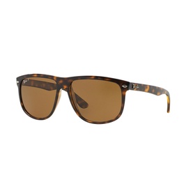 Ray-Ban Havana Square Sunglasses RB4147 in brown tortoiseshell frame with brown lenses, silver-tone hinges, size 60/15