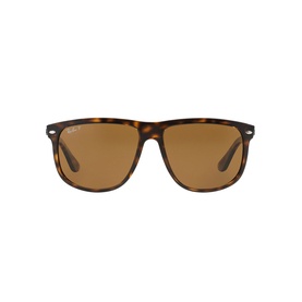 Ray-Ban Havana Square Sunglasses RB4147 in brown tortoiseshell frame with brown lenses, front-facing view