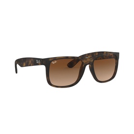 Havana Justin Rectangle Patterned Sunglasses Brown
